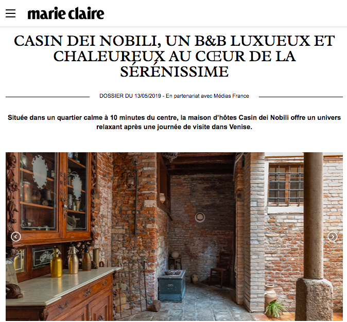 Casin Dei Nobili on MarieClaire France